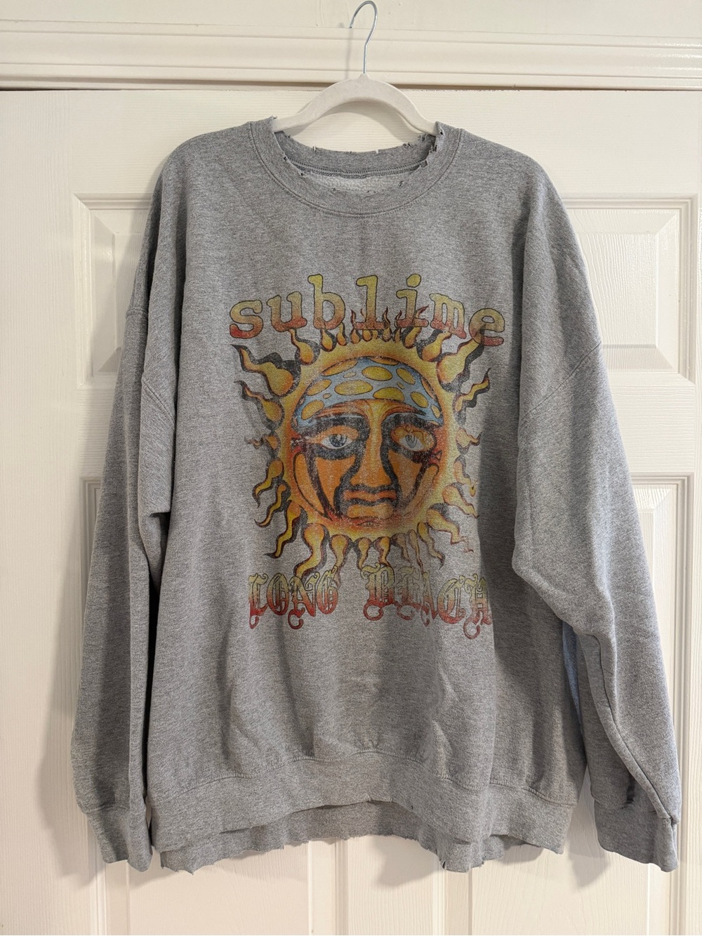 Grey Graphic Crewneck Sweatshirt - Sublime